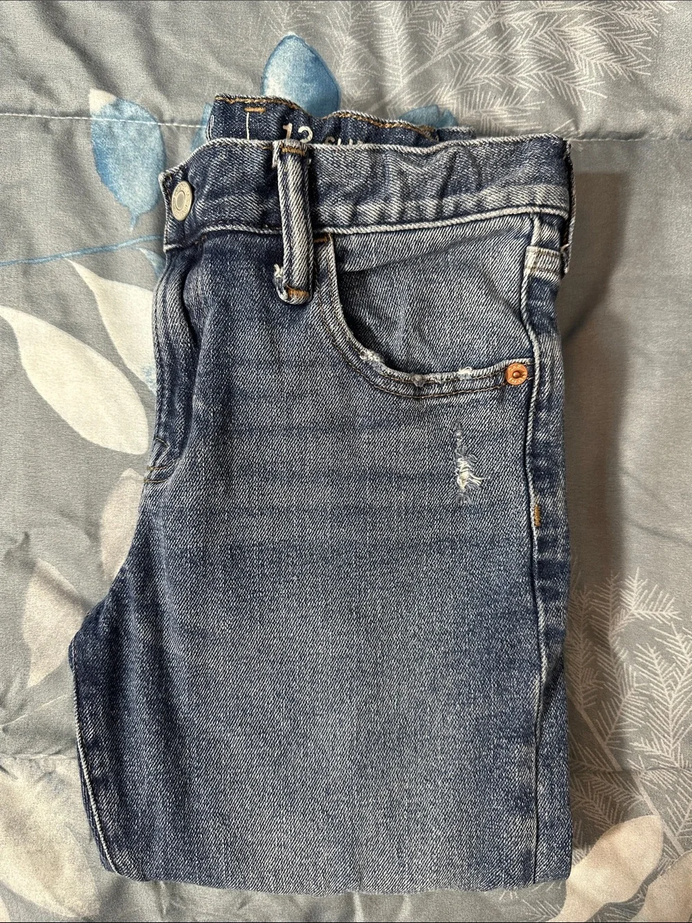 GAP Girls Skinny Jeans in Washed Blue Denim Sz 12 SLIM